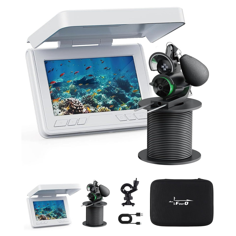 fourq front view of monitor and camera kit showing portability and full-featured setup