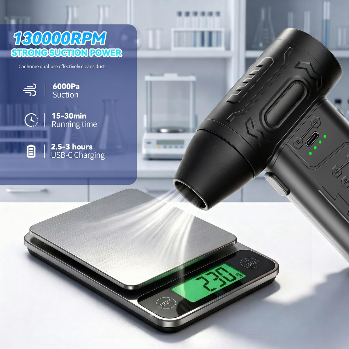 fourq blowing dust from keyboard for safe electronics cleaning