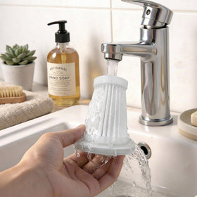 fourq held in hand showing scale and portable cleaning benefit