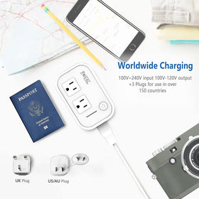 FOVAL size comparison in hand illustrating compact travel-friendly design
