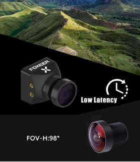 FOXEER Razer Mini side profile showing thin 22mm design for tight frame fit