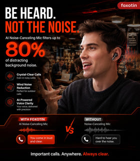 Foxotin Earbuds touch control for effortless playback on the go.