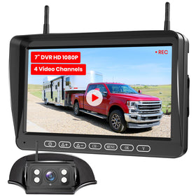 Foxpark RV backup camera with 7-inch display for a clearer rear view