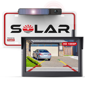 Foxpark solar backup camera 1080p view for clear reversing.