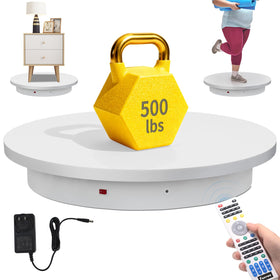 Foxvee remote-turntable top view for 360° photography and display.