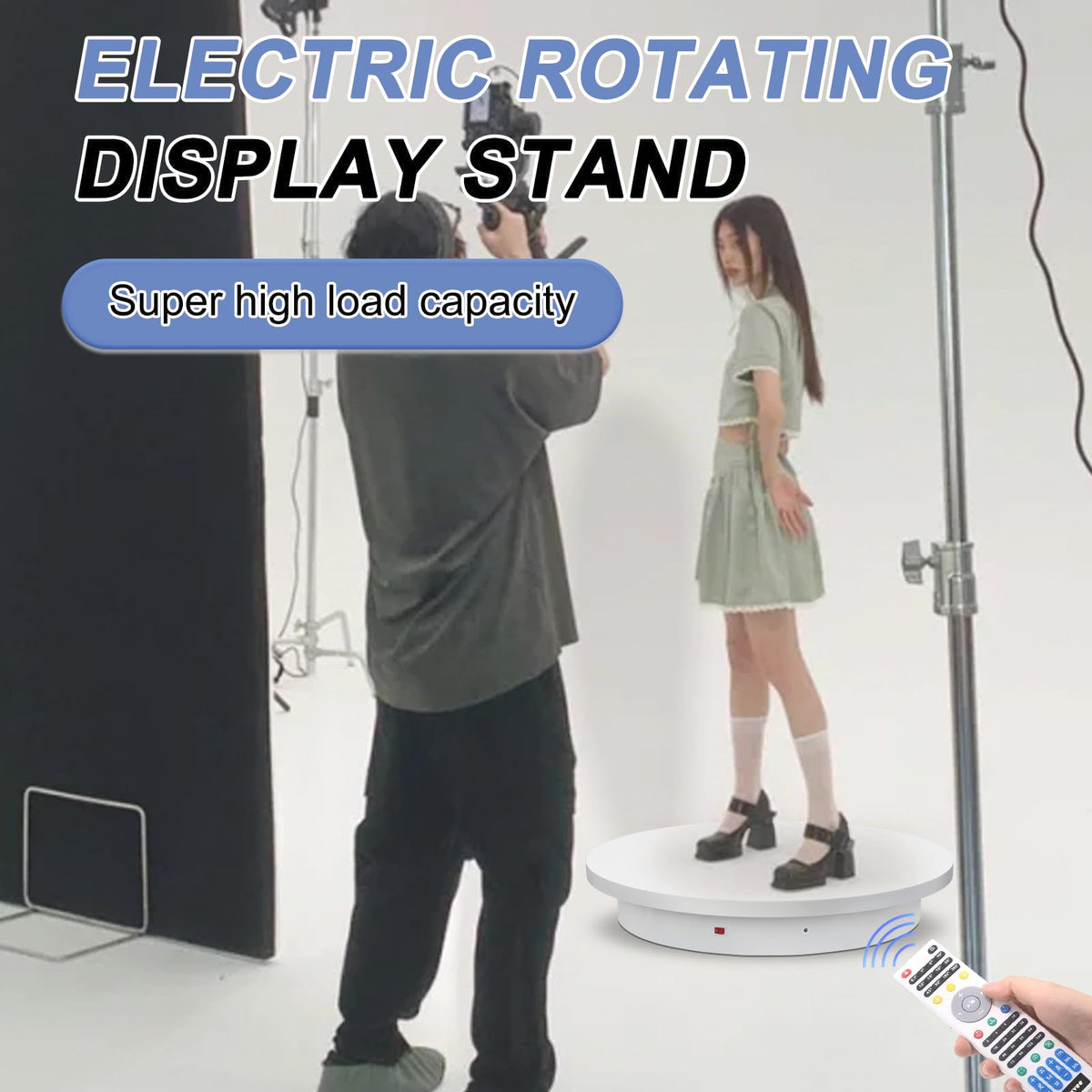Foxvee 3D-scanning ready turntable for multi-angle captures.
