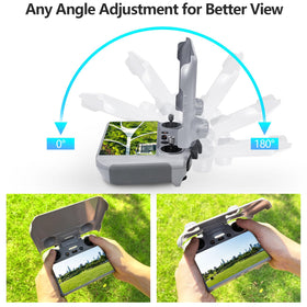 FPVtosky controller installed with sunhood in use giving improved outdoor visibility