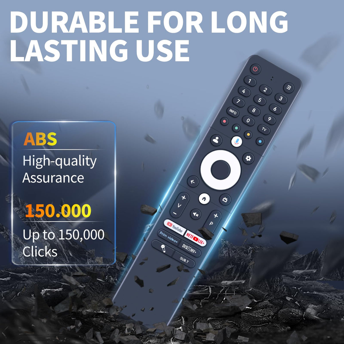 FQOUG silicone buttons are stain-resistant and easy to clean