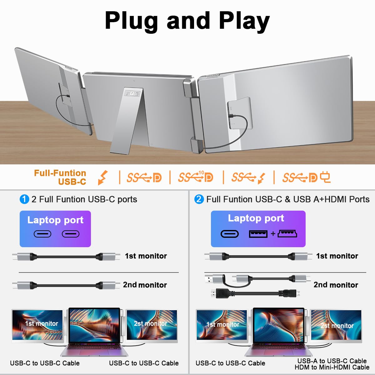 FQQ IPS display delivers bright colors and sharp detail