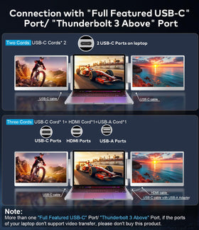 FQQ S10 USB-C and HDMI connectivity enables plug-and-play setup.