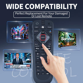 FQOUG remote buttons layout for 54 Series enhances navigation and comfort.