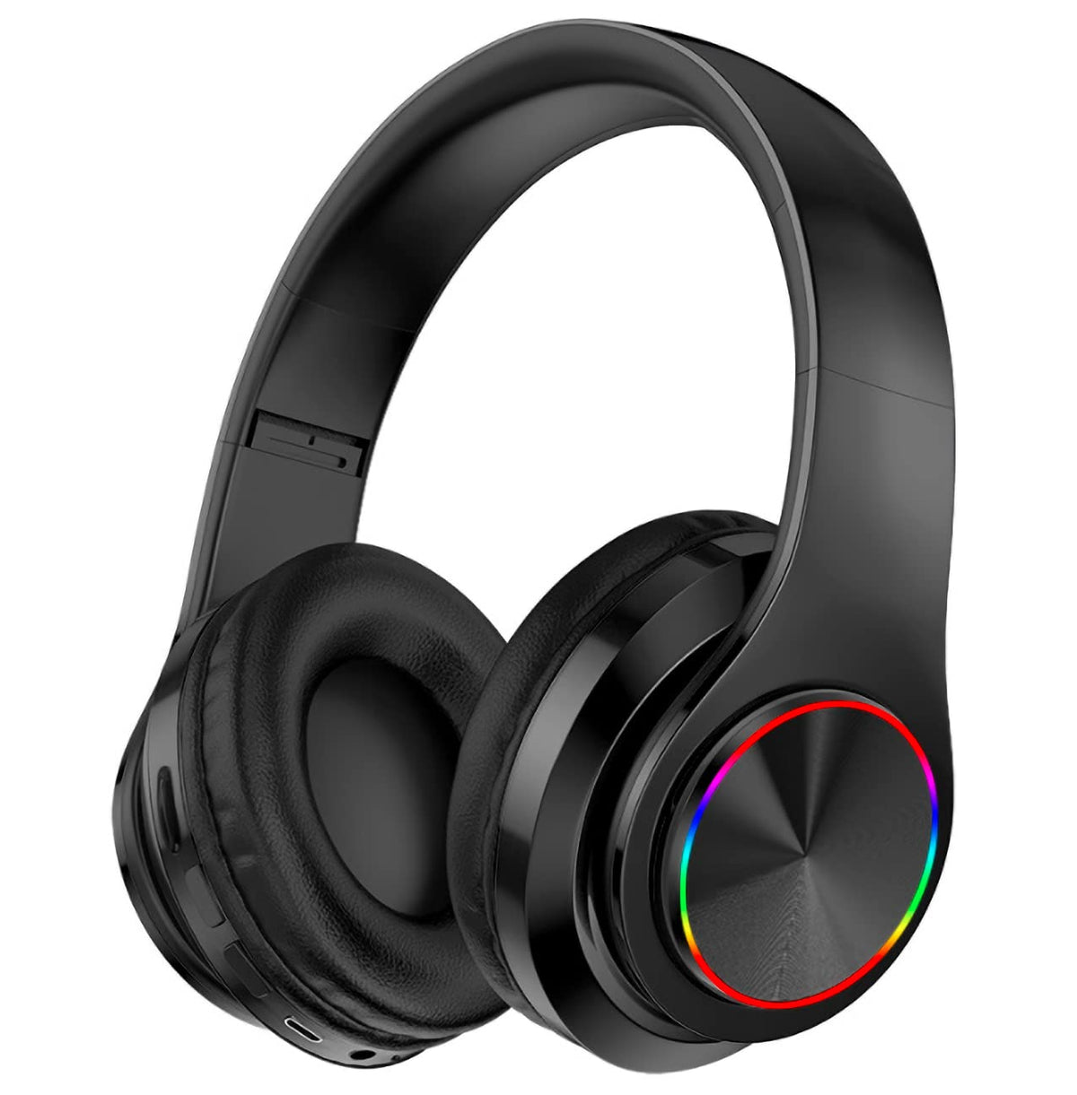 Fragolucyou headphones with colorful lights for immersive commuting ambience.
