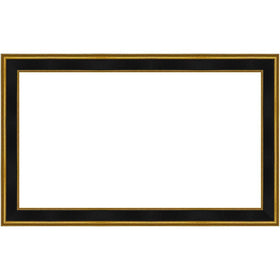 Frame My TV Antique Gold & Black 65-inch lifestyle shot suits modern interiors