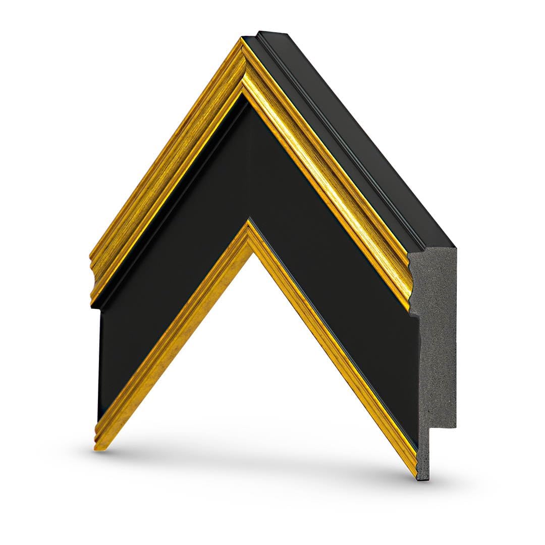 Frame My TV Antique Gold & Black 65-inch mounted on The Frame TV creates a seamless look