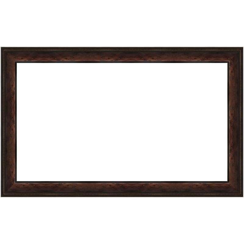 Frame My TV Burlwood 43-Inch Premiere Deco frame installs without tools, reducing hassle
