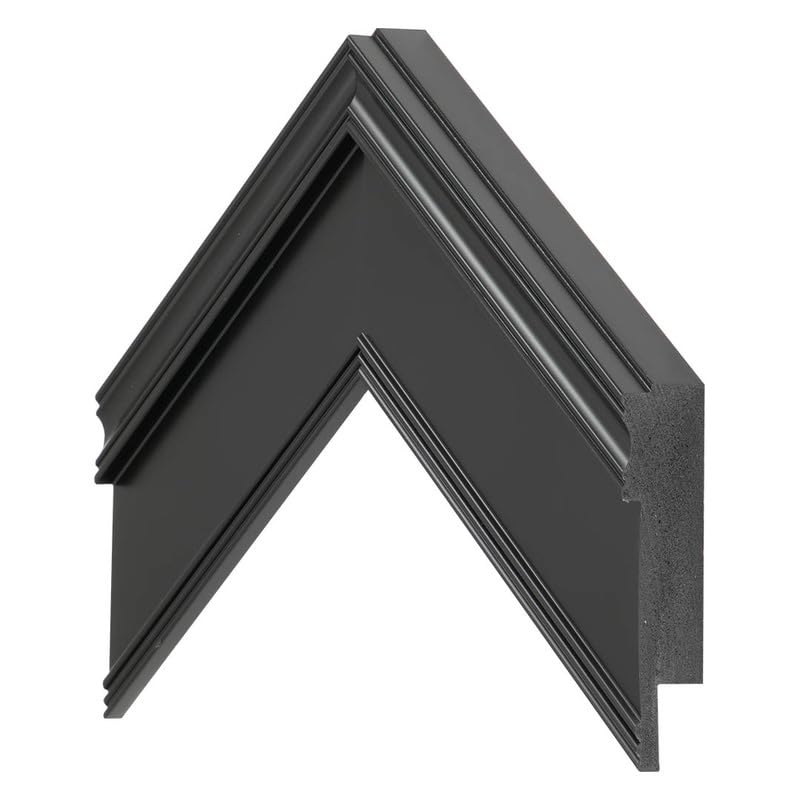 Frame My TV Premiere Deco frame modern design complements any living room.