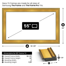 Locking corner keys on Frame My TV Deco Frame ensure precise installation.