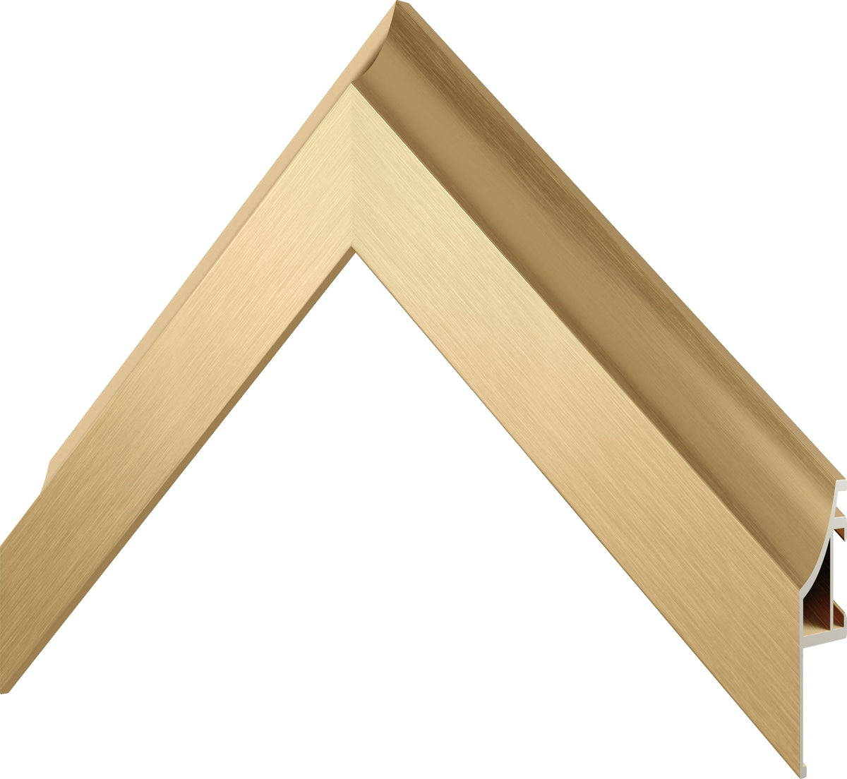 Frame My TV Pale Gold Scoop 32in Deco Frame suitable 32 to 85 inch range