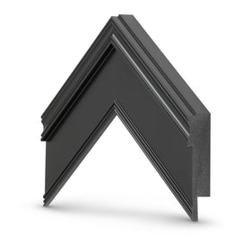 Close-up of Deco Frame edges with a premium black finish
