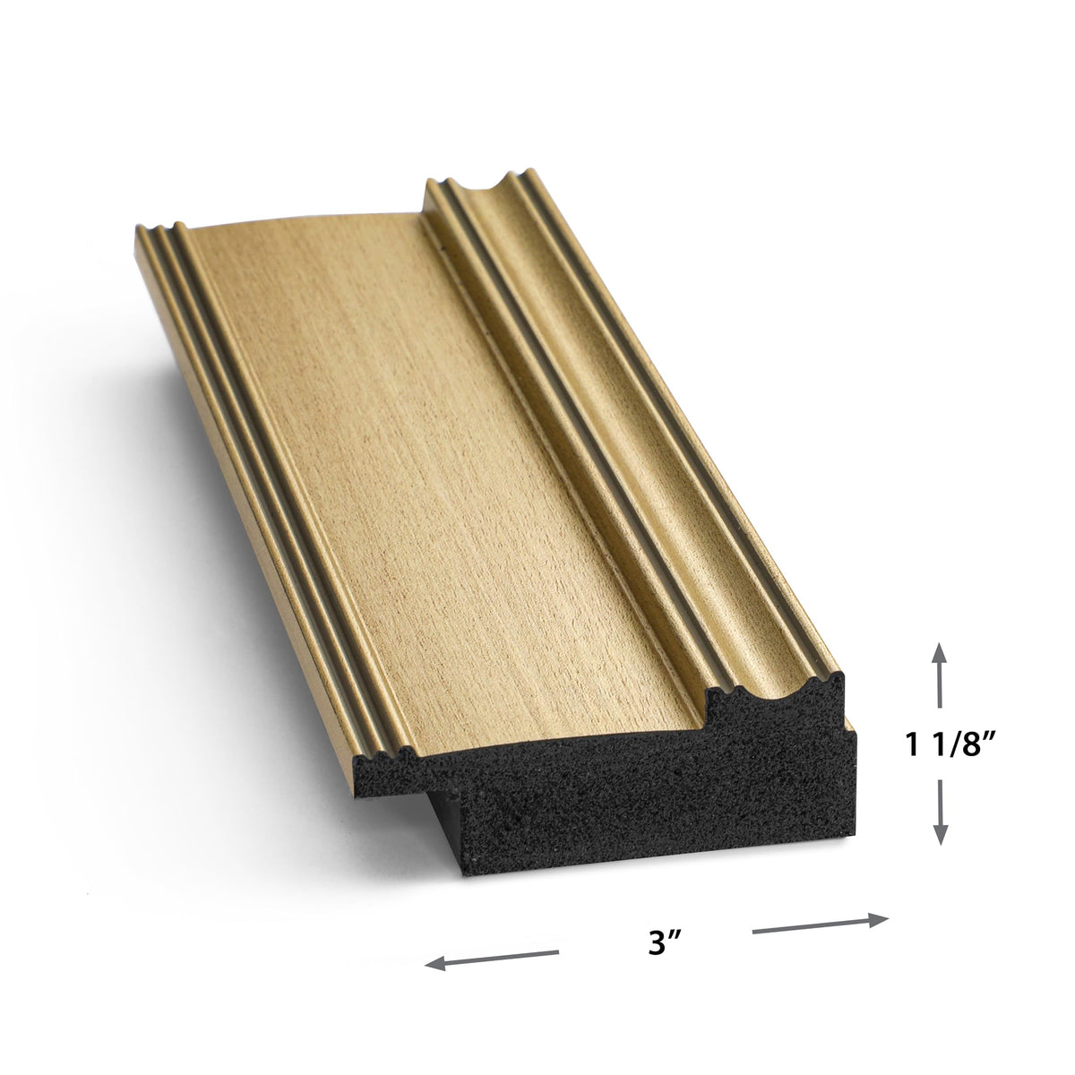 Frame My TV Champagne 55 Deco Frame mount attachment demonstrates magnetic assembly for fast installation