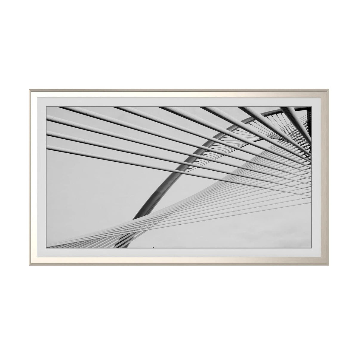 Wall display with the Frame My TV deco frame for a refined look