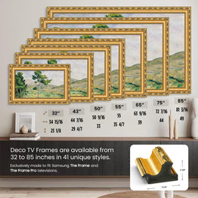 Frame My TV Deco frame demonstrates Art Mode sensor adjustments for optimal performance.