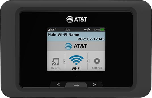 Franklin A50 5G display front view for quick data management on the go.