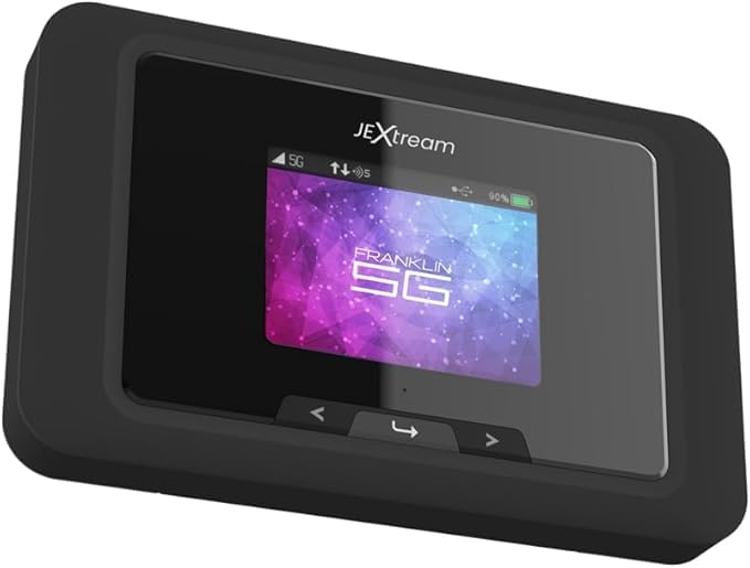 Franklin Wireless Jextream RG2100 hotspot enabling portable 5G Wi-Fi for remote work