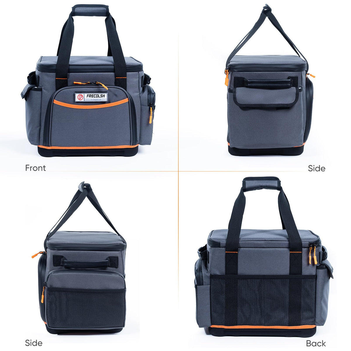 FRECOLSH adjustable straps offer versatile carrying options.