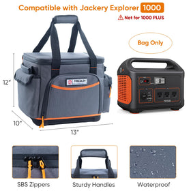 Top mesh pocket on FRECOLSH case for easy cable storage.