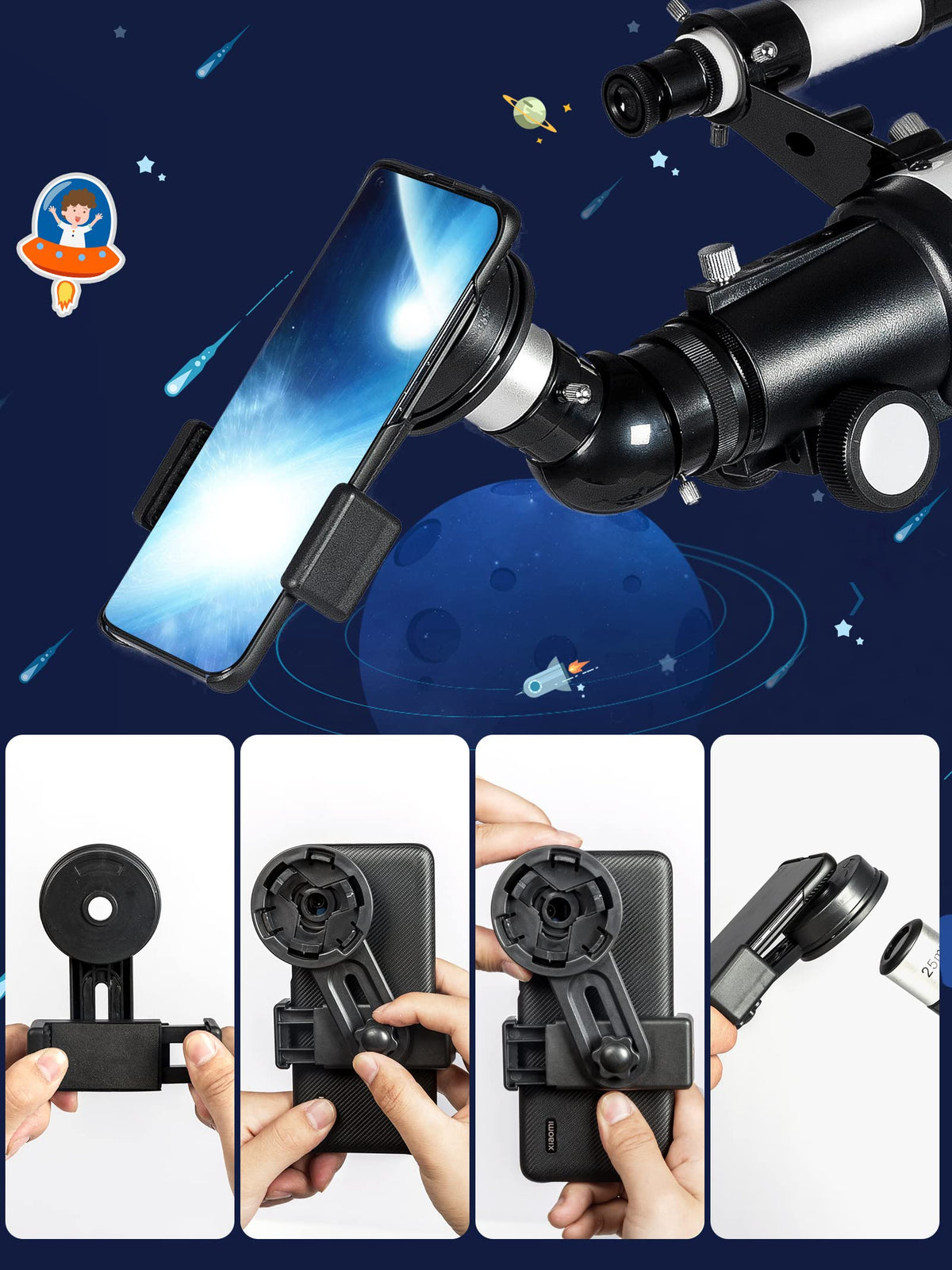Free Soldier adjustable tripod provides stable framing at any height.