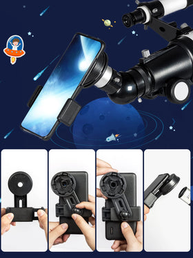 Free Soldier adjustable tripod provides stable framing at any height.