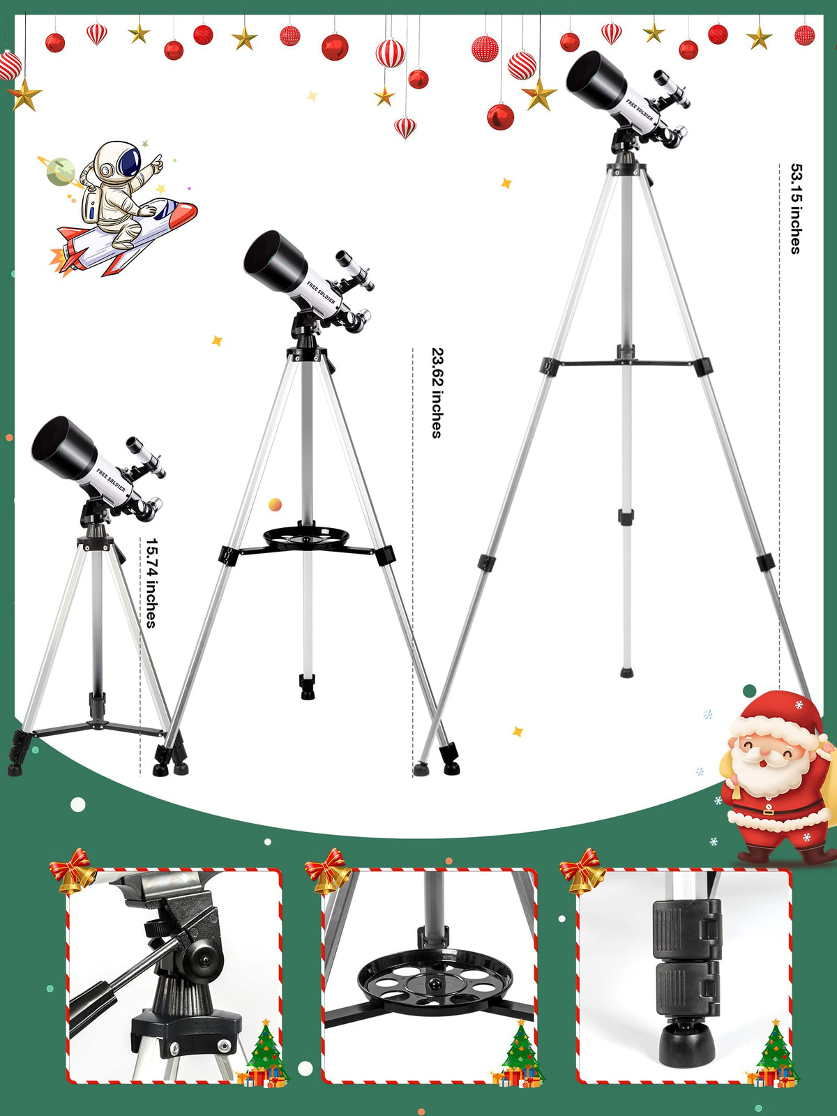 Free Soldier find scope helps accurate stargazing alignment.