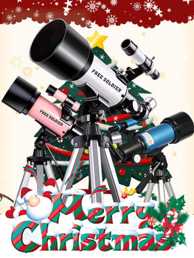 Free Soldier telescope 400mm focal length enables versatile celestial and land viewing.