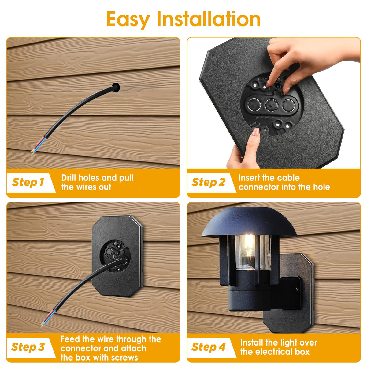 freecat mounted under outdoor light demonstrating flush weather-resistant installation