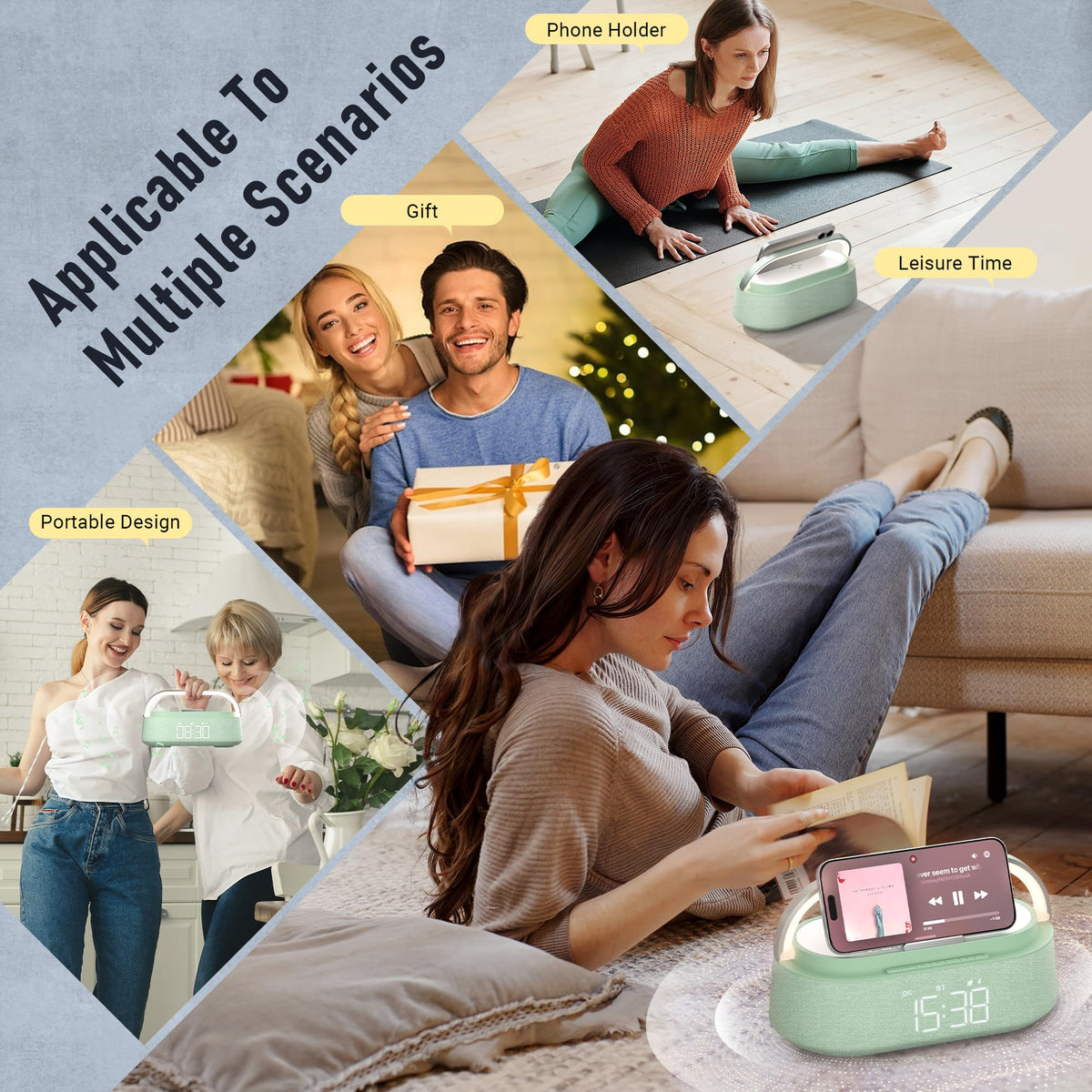 FREEFISH on bedside table lifestyle scene creating tidy bedroom organization