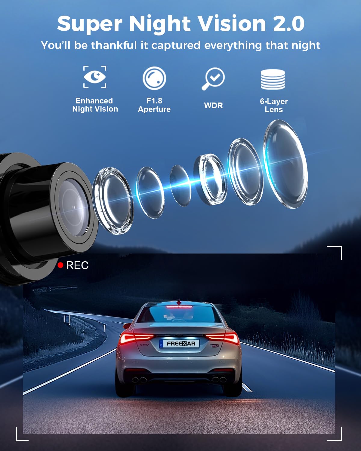 FREEXAR D4 interior cabin view helps monitor passengers and valuables.