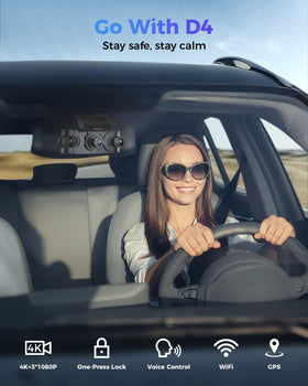 FREEXAR D4 parking mode detects bumps for parked-car protection.