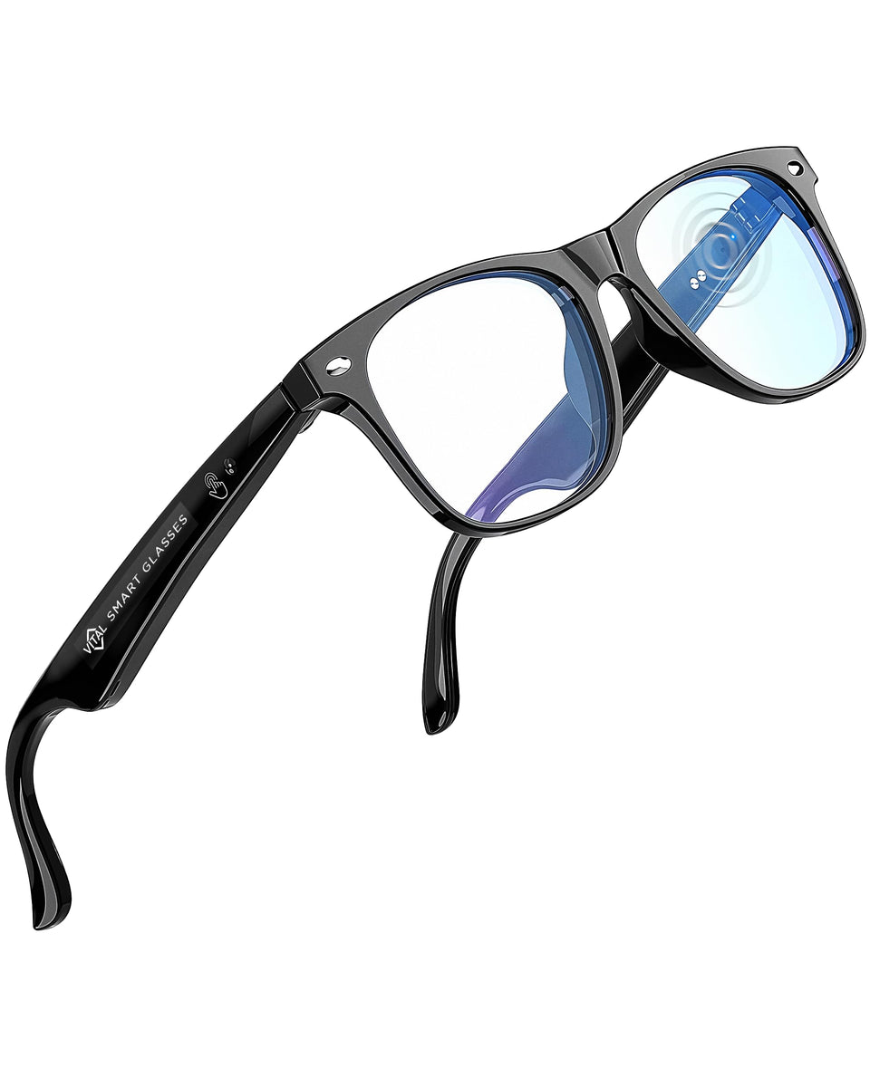FREEZE2TRIM front view of Vital frame showing classic eyewear and audio benefit