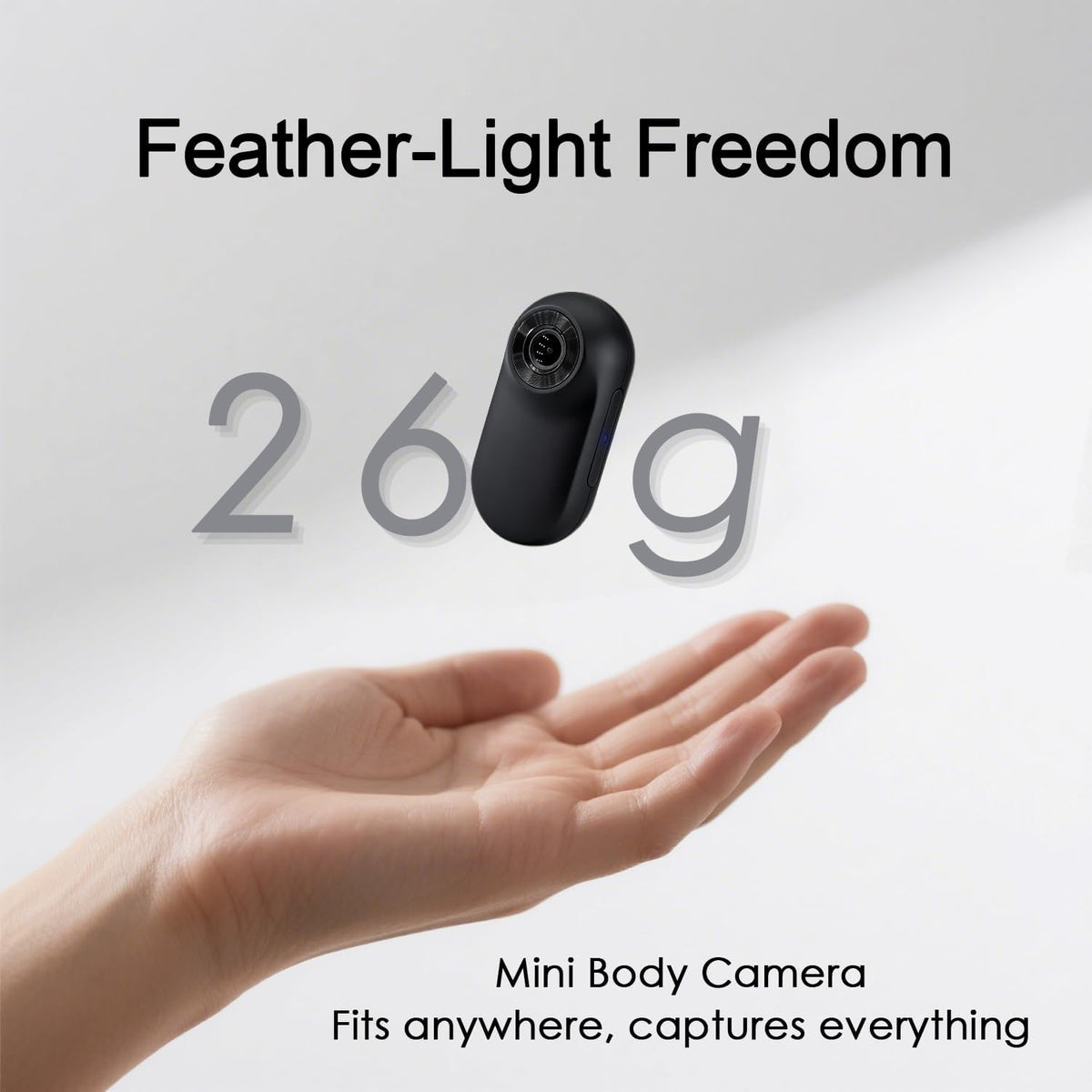 Frelisty Mini Body Camera with extended battery for longer sessions