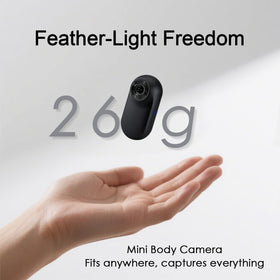 Frelisty Mini Body Camera with extended battery for longer sessions