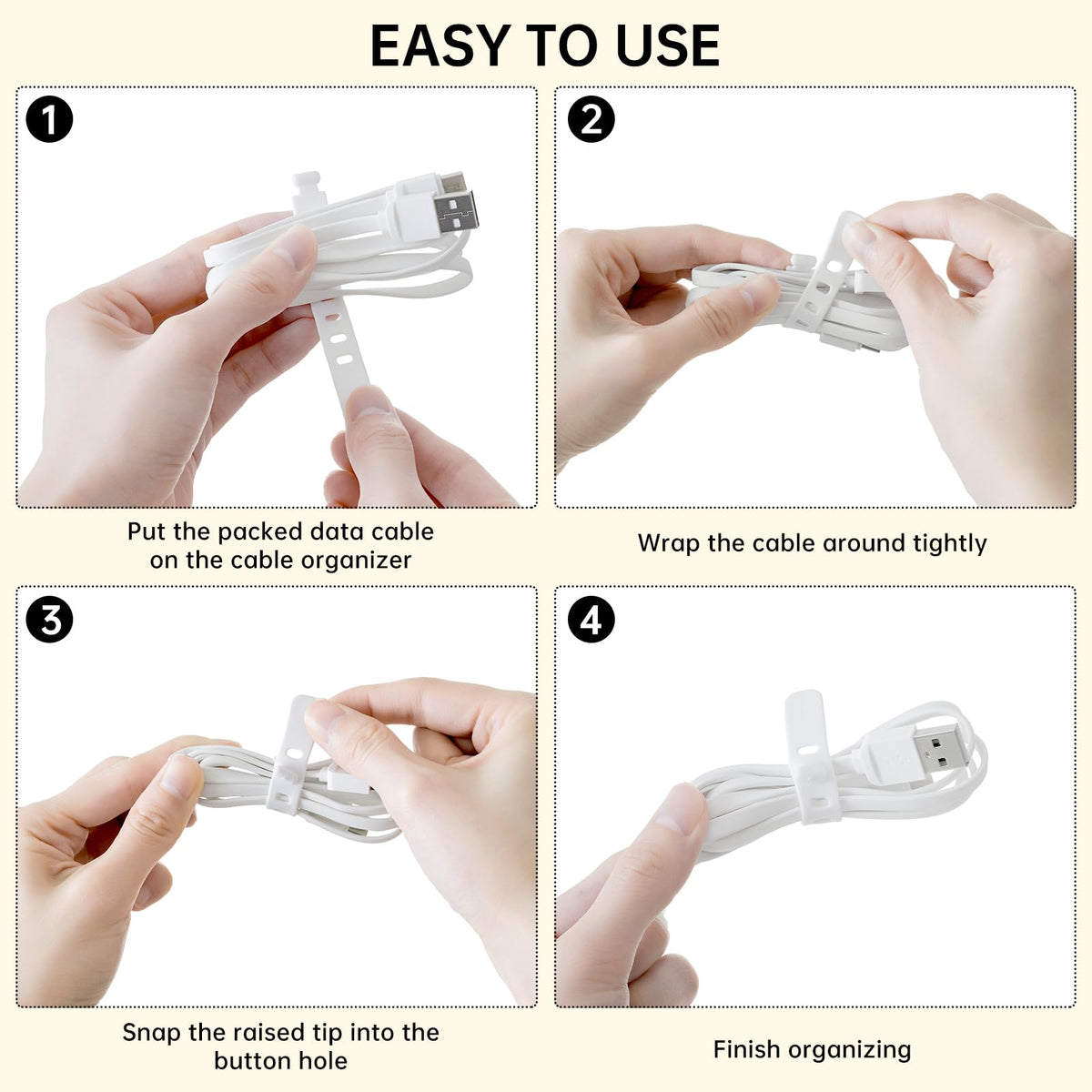 FRETONBA transparent design lets you locate cords quickly.