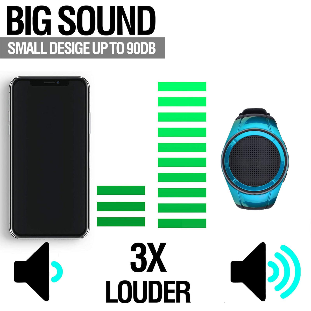 Frewico X10 built-in microphone for clear calls on the move.