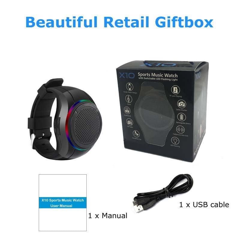 Frewico X10 night-run ambiance with music-responsive LED lights.