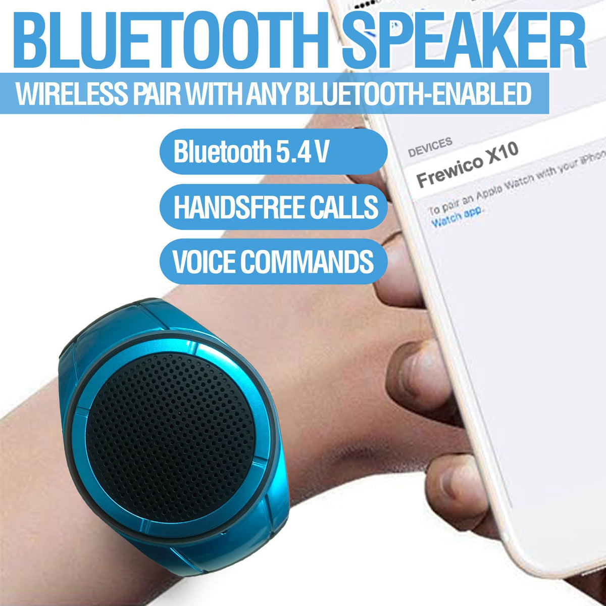 Frewico X10 TWS stereo pairing for true wireless gym sound.