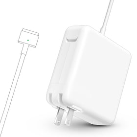 Fribug front view of 85W magnetic MacBook charger showing compact adapter — reliable power
