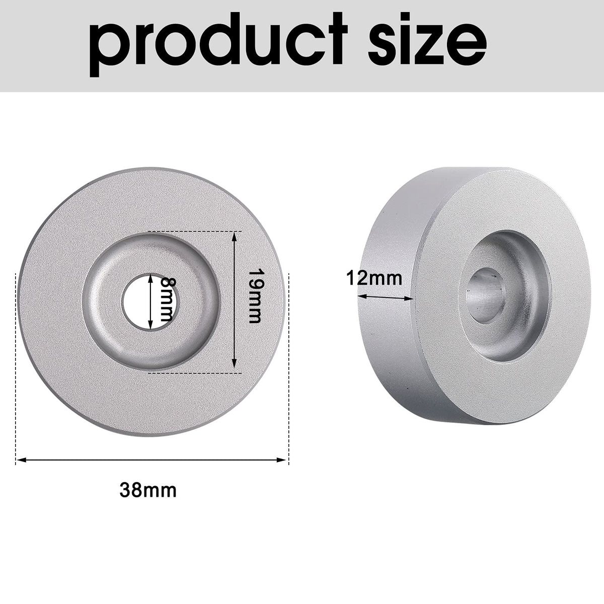 Frienda 45rpm adapter inner hole 8mm detail for proper fit