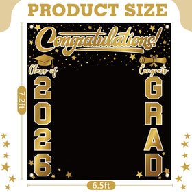 Frienda class of 2026 backdrop with large design for timeless portraits.
