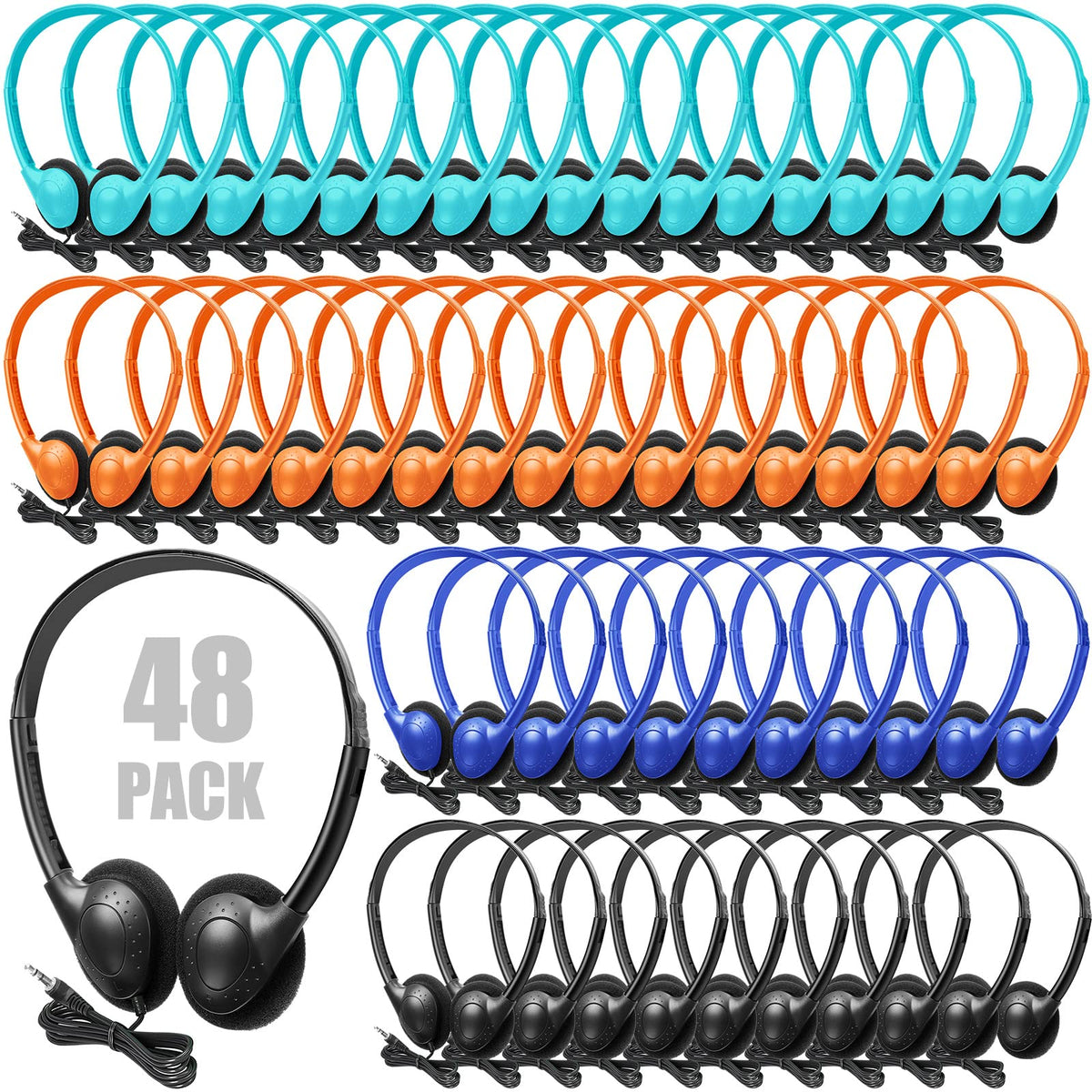 Frienda classroom headphones with compact design for easy classroom use.