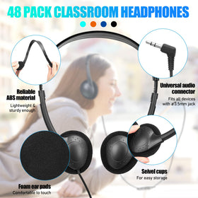 Frienda adjustable headband headphones adapt to many head sizes.